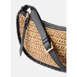 Mint Velvet Neutral Woven Crossbody Bag